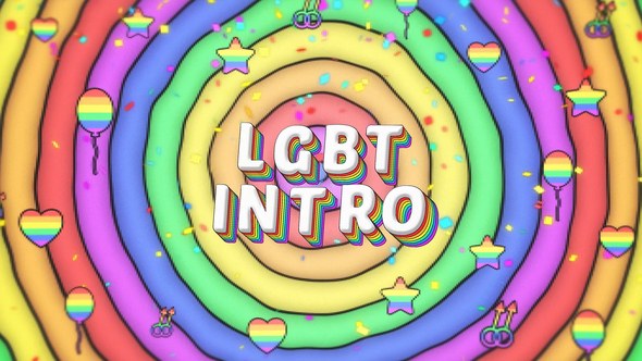 Videohive LGBTQ Pride Intro Logo Stings template preview
