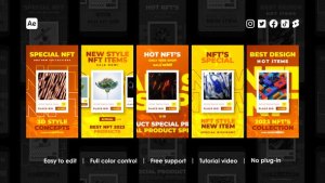 Videohive NFT Instagram Reels 48253327 Product Promo template preview