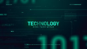 Videohive High Technology Promo Slideshow Video Displays template preview