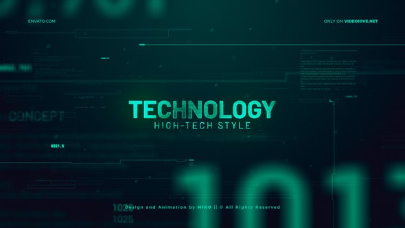 Videohive High Technology Promo Slideshow Video Displays template preview