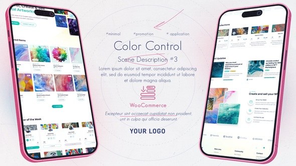 Videohive Grunge Minimal App Promo Product Promo template preview