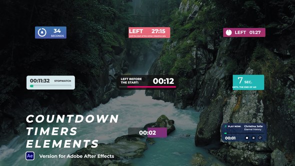 Videohive Countdown Timers Elements Elements template preview