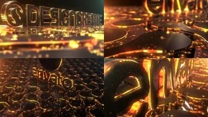 Videohive Particles Gold Logo Openers template preview