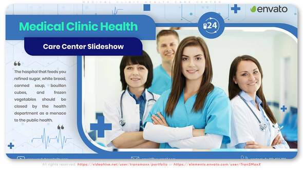 Videohive Medical Clinic Health Care Center Video Displays template preview
