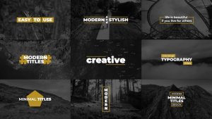 Videohive Modern Titles | AE 49001133 Titles template preview