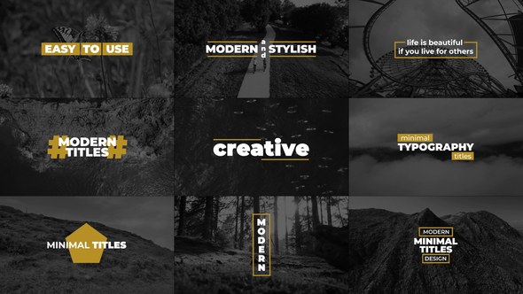 Videohive Modern Titles | AE 49001133 Titles template preview
