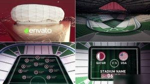 Videohive World Soccer Qatar 2022 Education City Stadium Openers template preview