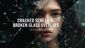 Videohive Cracked Screen & Broken Glass Overlays вЂ“ VFX Elements Elements template preview