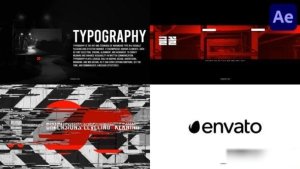 Videohive Black Bold Typography for After Effects Titles template preview