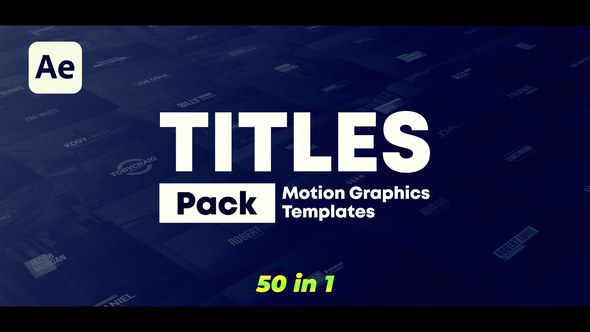 Videohive Motion Titles 56146521 Titles template preview