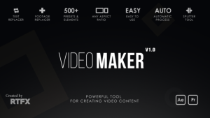 Transitions, Titles and Openers Video Displays template preview