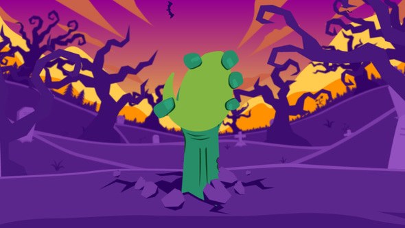 Videohive Halloween Cartoon Logo Logo Stings template preview