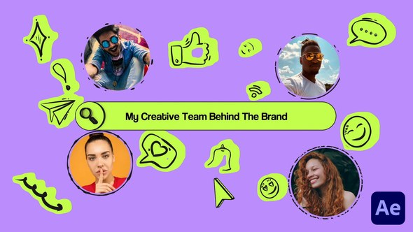 Videohive Creative Doodles Team Intro Openers template preview