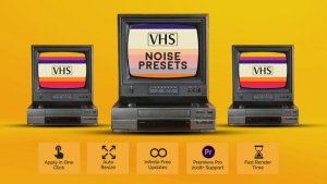 VHS Noise Presets Premiere Pro template preview