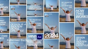 Videohive Fullscreen Background Social Media Pack Video Displays template preview