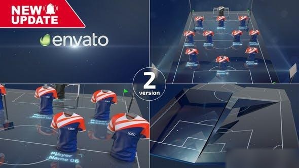 Videohive Soccer Team Lineups 25323693 Openers template preview