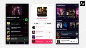 Videohive Music Players with Playlist 52838716 Elements template preview