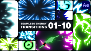 Videohive Seamless Energy Transitions for After Effects Elements template preview