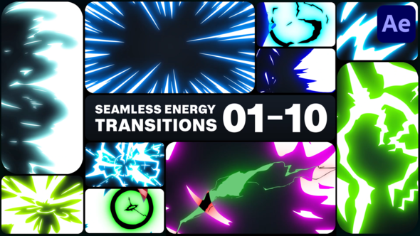 Videohive Seamless Energy Transitions for After Effects Elements template preview