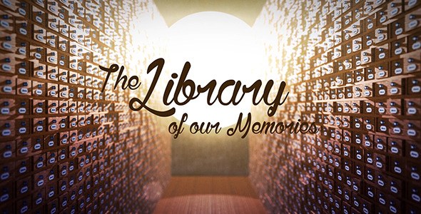 The Library of our Memories Slideshow Video Displays template preview