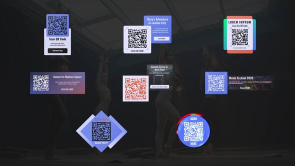Videohive QR Code Titles 54070289 Elements template preview