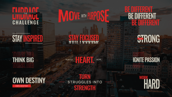 Videohive Creative Kinetic Text Titles Titles template preview