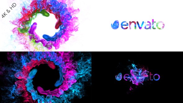Videohive Colors of Particles Swirls Ident Logo Stings template preview