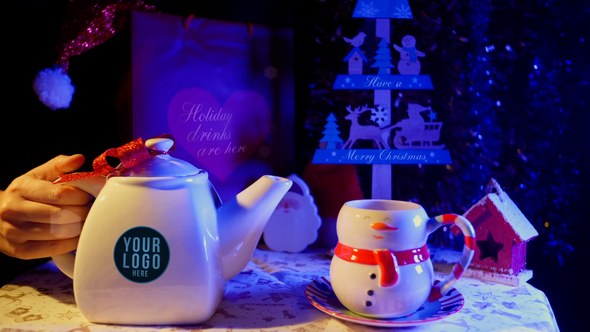 Videohive Christmas Tea Opener Product Promo template preview