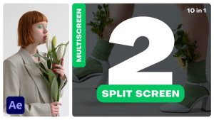 Videohive Multiscreen - 2 Split Screen 40325161 Video Displays template preview
