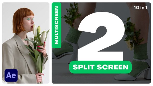Videohive Multiscreen - 2 Split Screen 40325161 Video Displays template preview