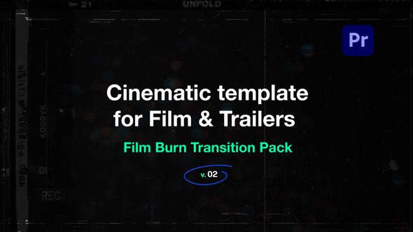 Film Burn Transition Pack 02 Premiere Pro template preview