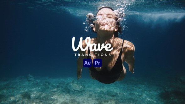 Videohive Wave Transitions Elements template preview