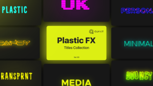 Videohive Plastic Motion Titles Vol. 03 Titles template preview