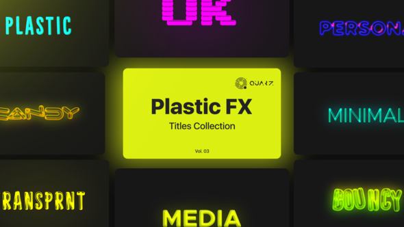 Videohive Plastic Motion Titles Vol. 03 Titles template preview