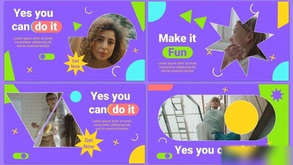 Videohive Geometry Slideshow 38228827 Openers template preview