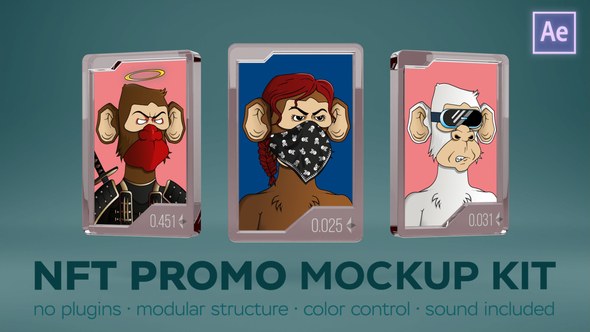 Videohive NFT Promo MockUp Kit Product Promo template preview