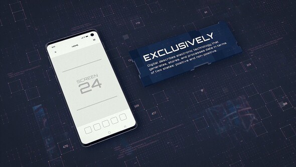 Digital App Promo - Android Video Displays template preview