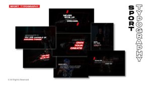 Videohive Sport Typography | After Effects Titles template preview