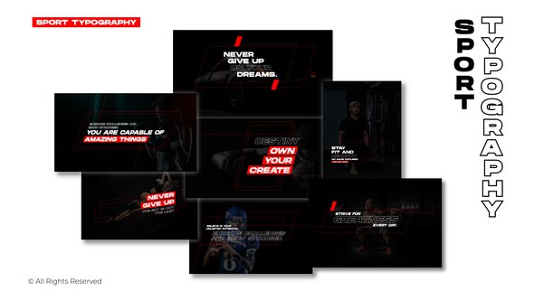 Videohive Sport Typography | After Effects Titles template preview