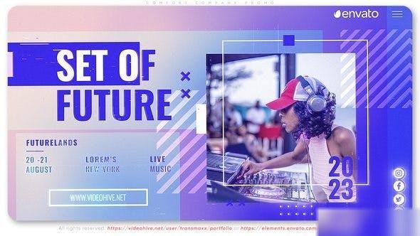 Videohive Futuristic Music Set Openers template preview