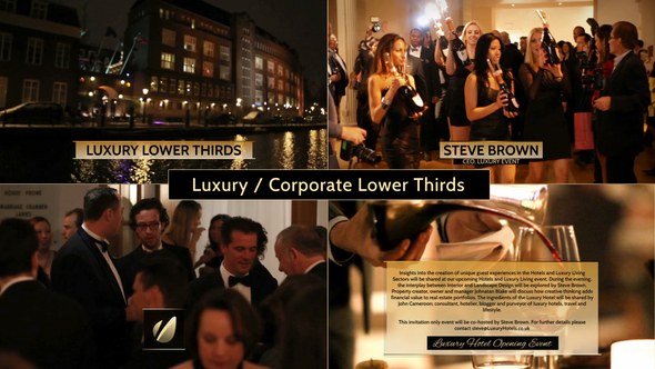 Luxury / Corporate - Lower Thirds Package Video Displays template preview