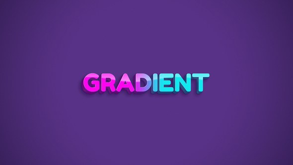 Videohive Gradient Typography 47547548 Titles template preview