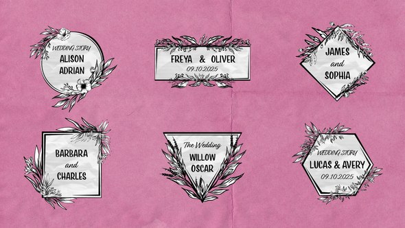 Videohive Romantic Titles Titles template preview