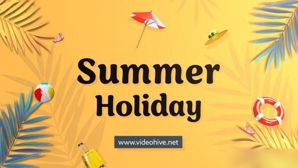 Videohive Summer Holiday 51947382 Openers template preview