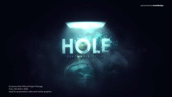 Videohive HOLE Cinematic Titles Titles template preview