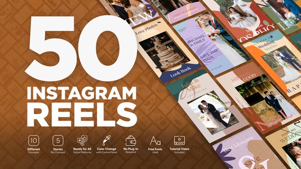 Videohive Marriage Instagram Reels 47710508 Product Promo template preview