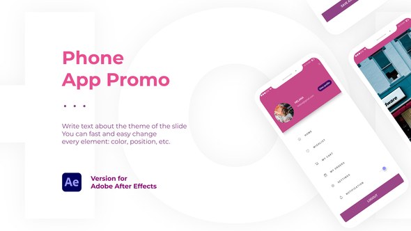 Videohive Stylish Phone App Promo Product Promo template preview