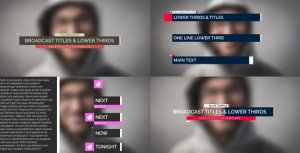 Videohive Broadcast Lower Thirds Titles template preview
