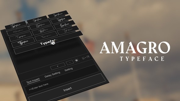 Videohive Animated Typeface - Amagro Titles template preview