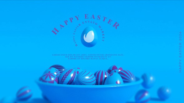 Videohive Happy Easter Logo 50516449 Logo Stings template preview